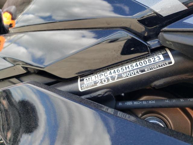 2017 HONDA CBR500 R - MLHPC4465H5400823