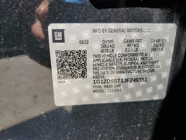 2018 CHEVROLET MALIBU LT - 1G1ZD5ST1JF249351