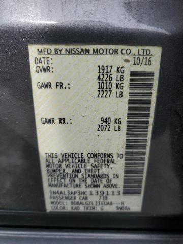 2017 NISSAN ALTIMA 2.5 - 1N4AL3AP3HC139113