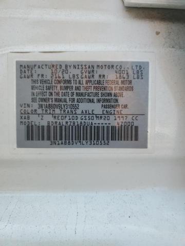 2020 NISSAN SENTRA SR - 3N1AB8DV9LY310552