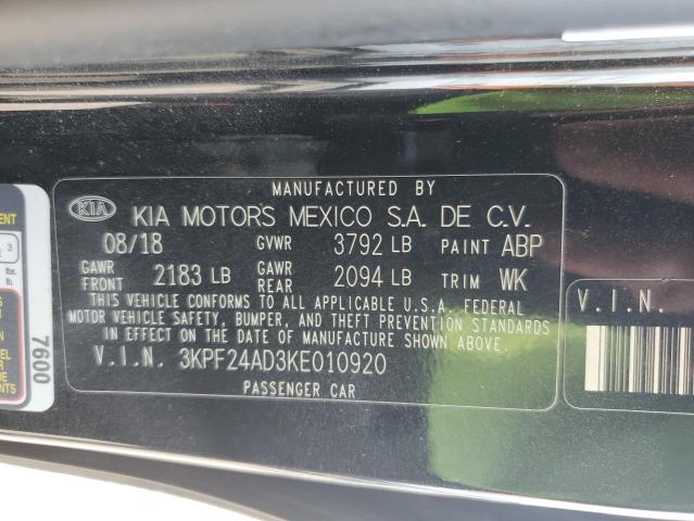 VIN 3KPF24AD3KE010920 2019 KIA Forte, FE no.12