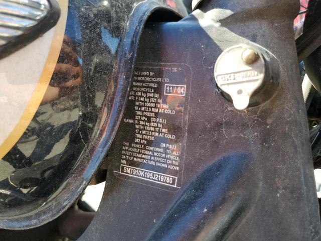 2005 TRIUMPH MOTORCYCLE T100 BONNE SMT910K195J219780