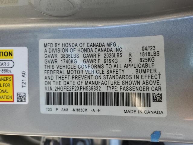 2023 HONDA CIVIC LX - 2HGFE2F2XPH539832