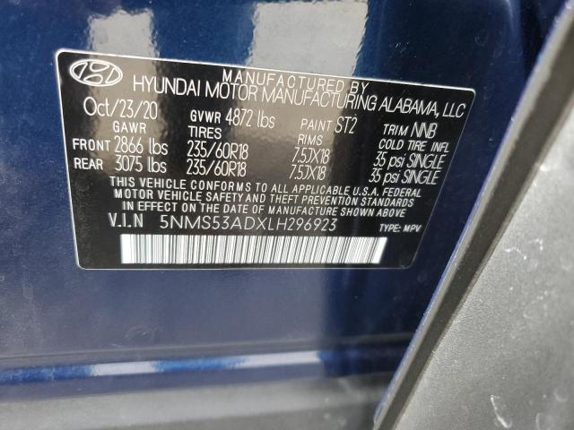 2020 HYUNDAI SANTA FE L 5NMS53ADXLH296923  71311234