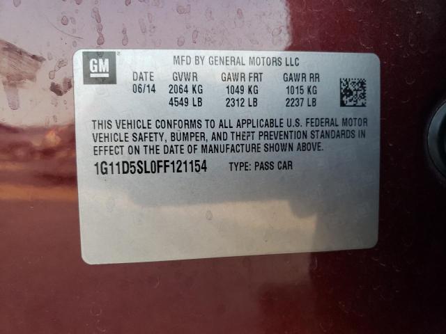 2015 CHEVROLET MALIBU 2LT - 1G11D5SL0FF121154