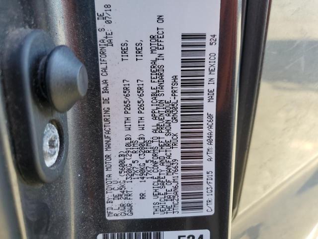 2018 TOYOTA TACOMA DOU - 3TMCZ5AN6JM176639