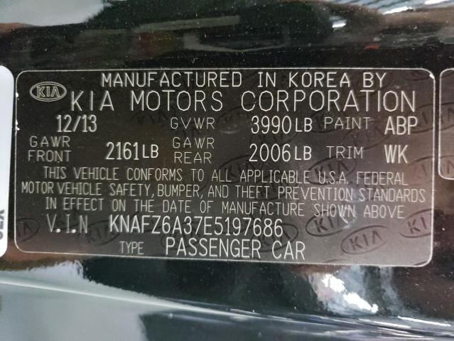 VIN KNAFZ6A37E5197686 2014 KIA Forte, SX no.12