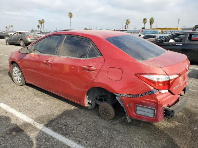 TOYOTA COROLLA L 2015 red sedan 4d gas 5YFBURHE2FP254731 photo #3