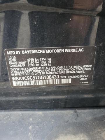 VIN WBA4C9C57GG138430 2016 BMW 4 Series, 428 Xi Gra... no.13