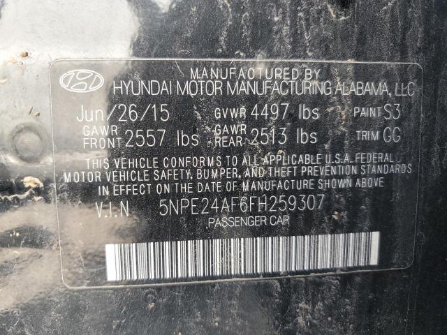 2015 HYUNDAI SONATA SE - 5NPE24AF6FH259307