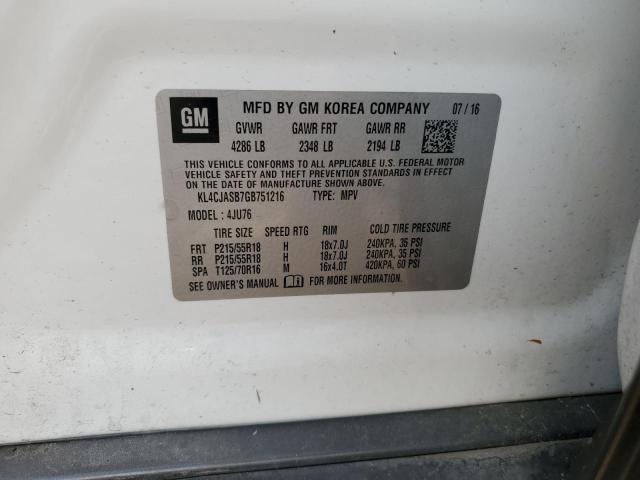 2016 BUICK ENCORE - KL4CJASB7GB751216