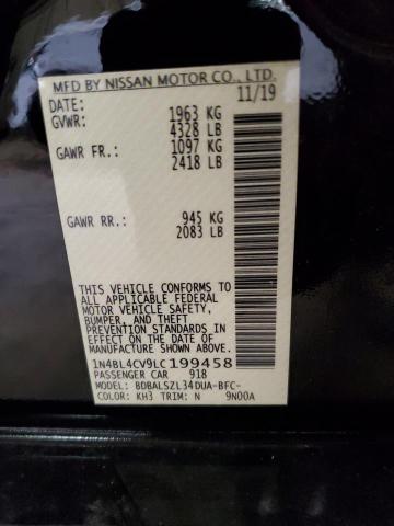 2020 NISSAN ALTIMA SR - 1N4BL4CV9LC199458
