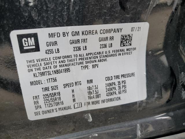 2022 CHEVROLET TRAILBLAZE - KL79MTSL1NB041895