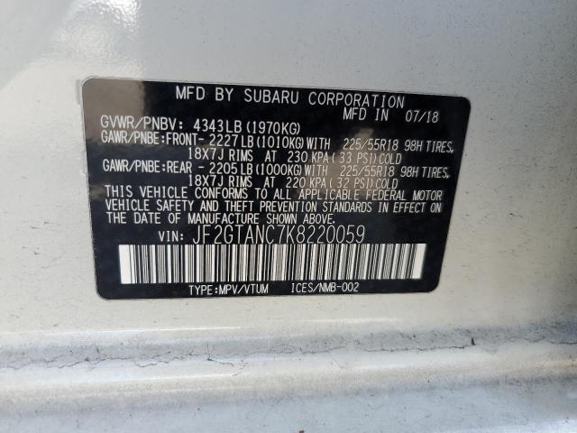 2019 SUBARU CROSSTREK - JF2GTANC7K8220059