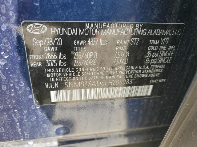 2020 HYUNDAI SANTA FE S - 5NMS33AD6LH285083