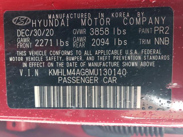 2021 HYUNDAI ELANTRA SE - KMHLM4AG8MU130140