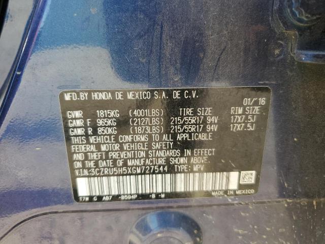 2016 HONDA HR-V EX - 3CZRU5H5XGM727544
