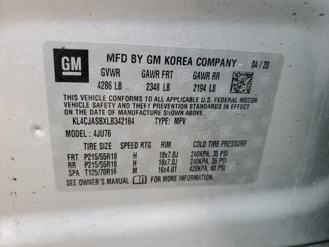 VIN KL4CJASBXLB342184 2020 Buick Encore, Preferred no.12