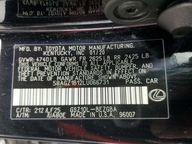2020 LEXUS ES 350 F S - 58AGZ1B12LU066731