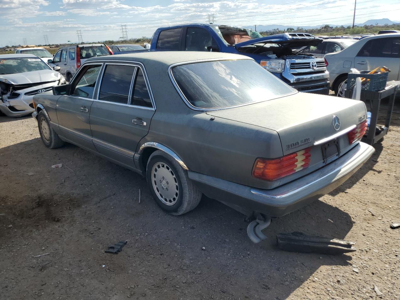 MERCEDES-BENZ 300 SDL 1987 charcoal sedan 4d diesel WDBCB25D6HA329157 photo #3