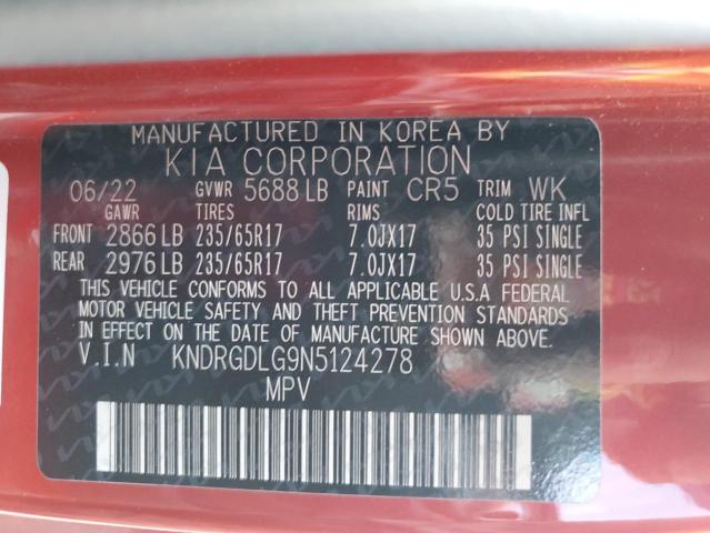 2022 KIA SORENTO S - KNDRGDLG9N5124278