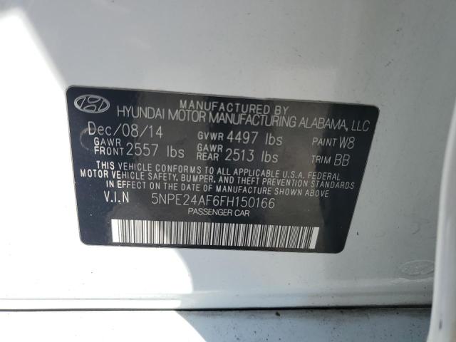 VIN 5NPE24AF6FH150166 2015 Hyundai Sonata, SE no.13