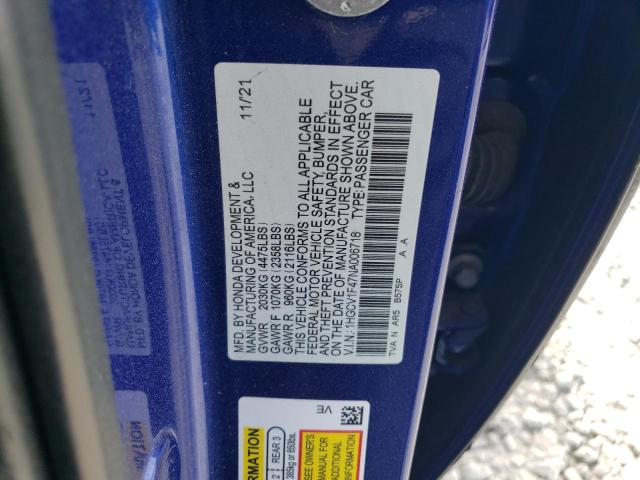 2022 HONDA ACCORD SPO - 1HGCV1F47NA006718