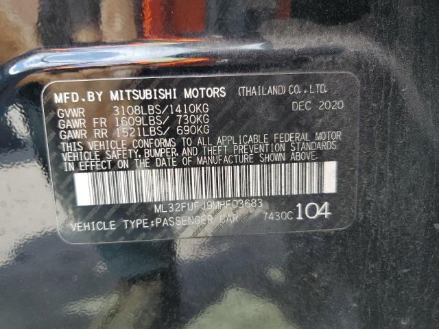 2021 MITSUBISHI MIRAGE G4 - ML32FUFJ9MHF03683