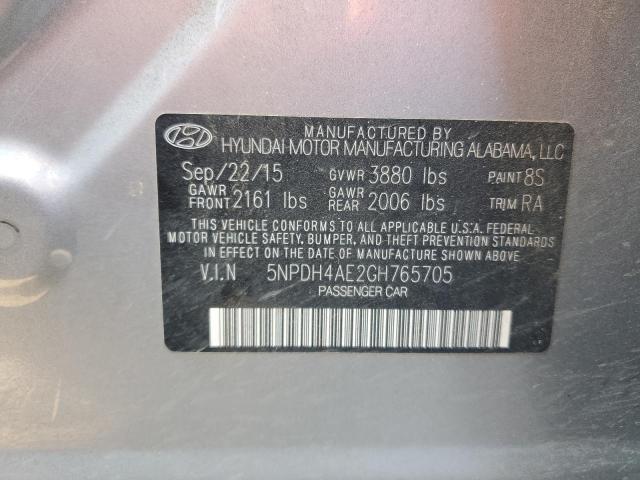 2016 HYUNDAI ELANTRA SE - 5NPDH4AE2GH765705