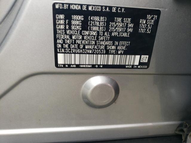 2022 HONDA HR-V LX - 3CZRU6H32NM720539