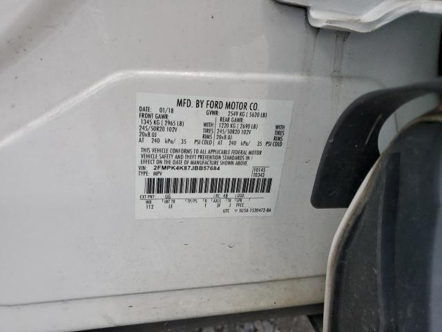 2018 FORD EDGE TITAN - 2FMPK4K87JBB57684