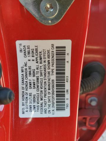 2016 HONDA CIVIC LX - 2HGFC2F59GH566309