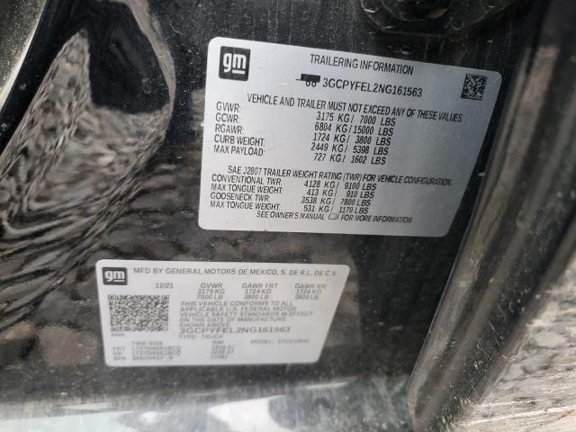 2022 CHEVROLET SILVERADO - 3GCPYFEL2NG161563
