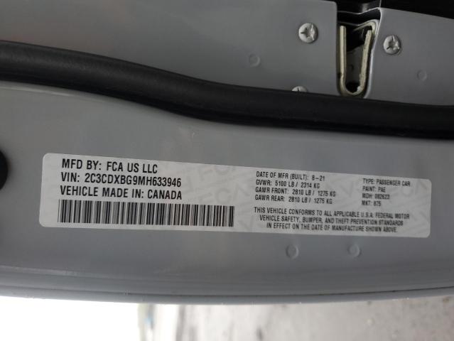 2021 DODGE CHARGER SX 2C3CDXBG9MH633946