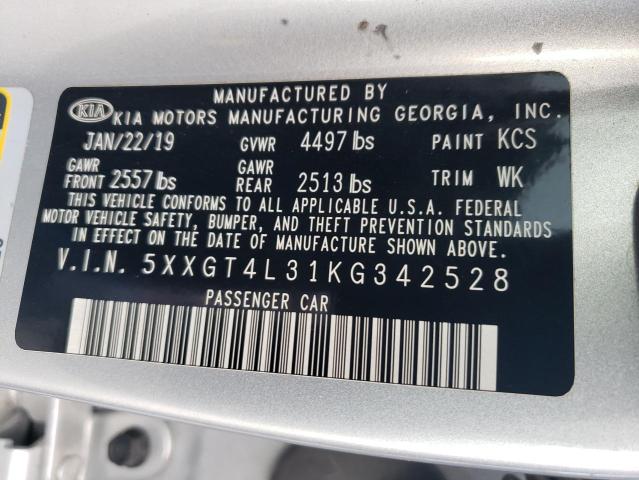 2019 KIA OPTIMA LX - 5XXGT4L31KG342528