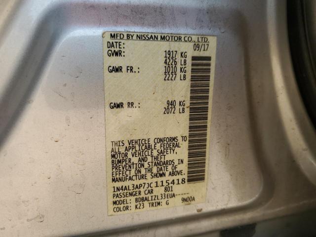 2018 NISSAN ALTIMA 2.5 - 1N4AL3AP7JC115418