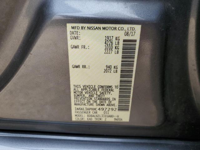 2017 NISSAN ALTIMA 2.5 - 1N4AL3APXHC497292
