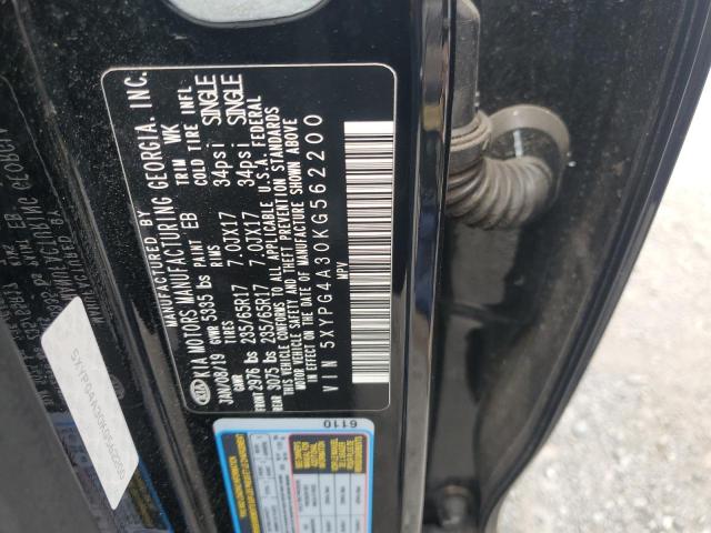 2019 KIA SORENTO L - 5XYPG4A30KG562200