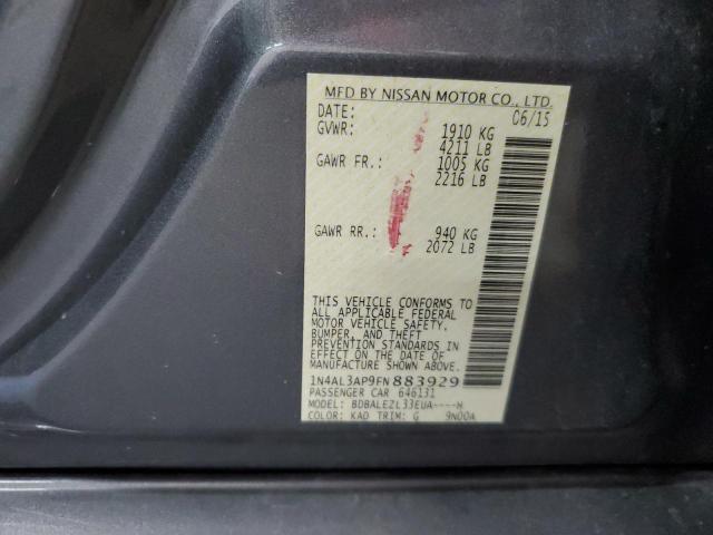 2015 NISSAN ALTIMA 2.5 - 1N4AL3AP9FN883929