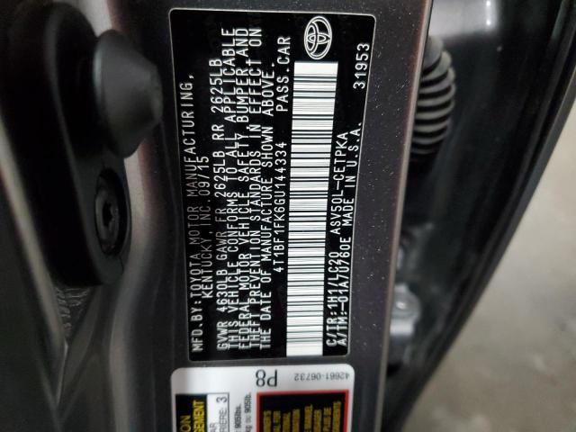 2016 TOYOTA CAMRY LE - 4T1BF1FK6GU144334