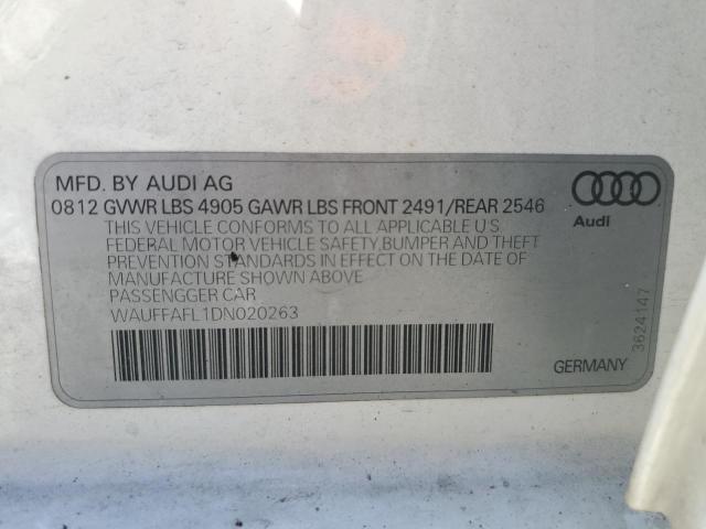 VIN WAUFFAFL1DN020263 2013 Audi A4, Premium Plus no.12