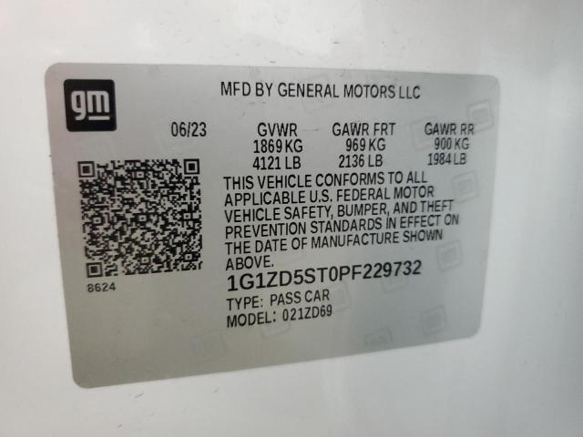 2023 CHEVROLET MALIBU LT - 1G1ZD5ST0PF229732