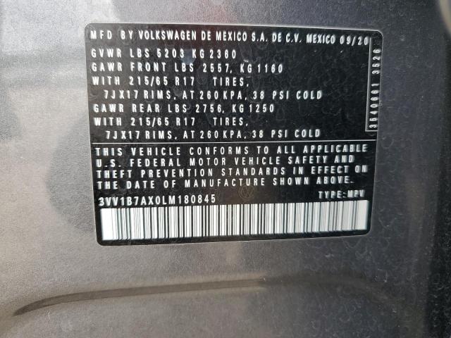 2020 VOLKSWAGEN TIGUAN S - 3VV1B7AX0LM180845