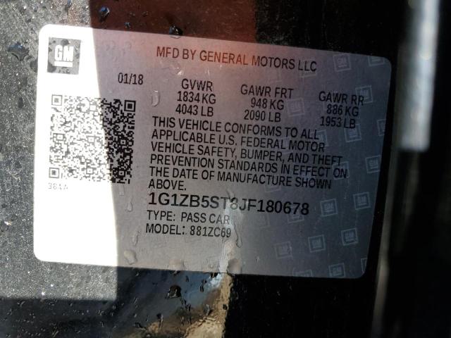 2018 CHEVROLET MALIBU LS - 1G1ZB5ST8JF180678