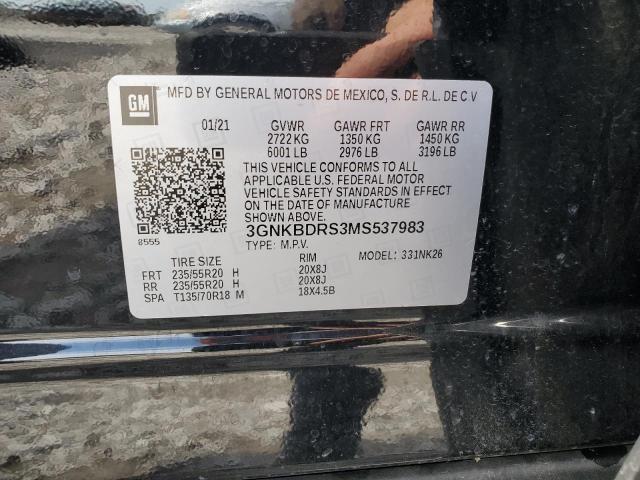 2021 CHEVROLET BLAZER - 3GNKBDRS3MS537983