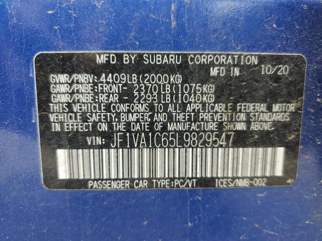 2020 SUBARU WRX PREMIU - JF1VA1C65L9829547