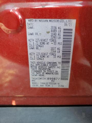 2015 NISSAN ROGUE S - 5N1AT2MT2FC899877