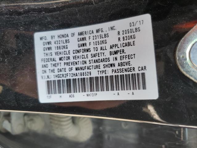 2017 HONDA ACCORD EX - 1HGCR2F72HA188529