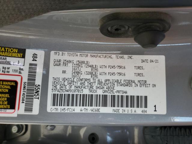 2021 TOYOTA TACOMA DOU - 5TFAZ5CN4MX107015