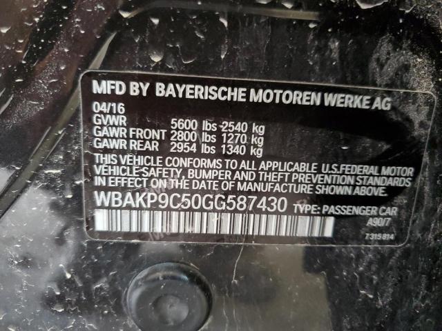 2016 BMW 550 XI - WBAKP9C50GG587430